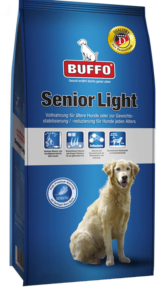 BUFFO Hunde-Trockenfutter Senior Light